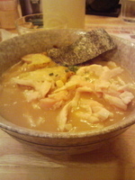 「チャーシューメン 980円 + 替え玉 100円」@鶏の骨の写真