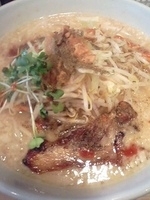 「味噌ラーメン（大）+10食限定カレーつけ麺+焼餃子」@どてちんの写真