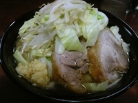 「小ラーメン ニンニク」@ラーメン二郎 めじろ台法政大学前店の写真