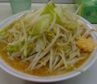 「味噌ラーメン（750円）、野菜多めニンニク」@ラーメン大 我孫子店の写真