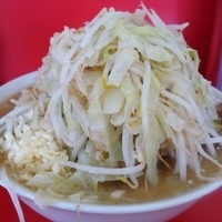 「小ラーメン（ヤサイマシマシ・ニンニクマシ） 650円」@ラーメン二郎 茨城守谷店の写真