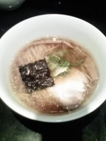 「ミニラーメン（醤油）」@支那そばや 新横浜ラーメン博物館店の写真