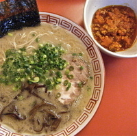 「らーめん（￥600）豚とまと（￥100）」@博多長浜らーめん もりやの写真