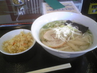 「塩麺セット650」@萬福餃子房の写真