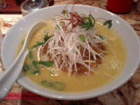 「秋季限定かぼちゃ豚骨麺」@濃厚とんこつらーめん オハナ堂の写真