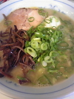 「メロディーラーメン（カタ）780円+味玉110円+替え玉（ハリガ」@メロディー 本店の写真