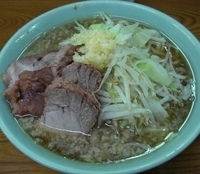 「ぶた入り小ラーメン（ニンニク）」@ラーメン二郎 亀戸店の写真