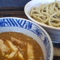 「つけ麺中盛（狼麺指定） 750円+半肉増し 150円」@狼煙 〜NOROSHI〜の写真