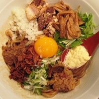 「まぜそば」@つけ麺 R&Bの写真