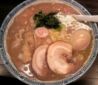 「濃厚煮干しそば（大盛）+味玉」@つけ麺 弐☆゛屋の写真