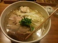 「鶏肉入り山塩ラーメン+大盛「950円+100円」」@会津ラーメン 和の写真