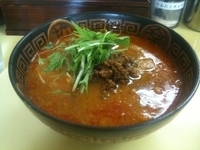 「担々麺+ライス一杯（サービス）」@麺や双六の写真