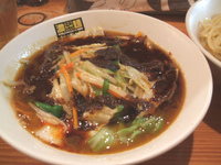 「辛辛濃菜つけ麺・麺大盛・野菜大盛+ライス小」@濃菜麺 井の庄の写真