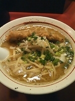 「豚天らー麺（大盛）（麺かため）」@麺屋武蔵 二天 池袋店の写真