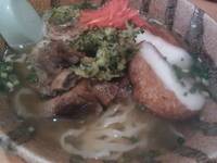 「10月限定 ビバ沖縄 美味シーサー（ソーキそば）680円」@麺屋青山 臼井店の写真