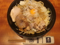 「まぜそば小 豚増し※トッピング全部」@製麺所 豚とこむぎの写真