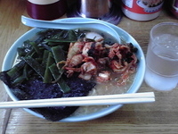 「キムチワカメラーメン￥800中盛￥100」@ラーメン大将 錦町店の写真