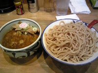 「辛つけ麺 （中盛り）」@麺屋 狢〜むじな〜の写真