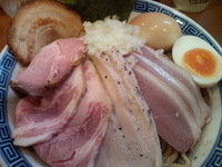 「汁なし鶏白湯+中盛（700円+50円）」@山勝軒の写真