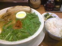 「辛ニララーメン+小ライス」@韃靼ラーメン 一秀の写真