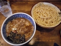 「つけめん+半肉盛」@めんや 直伝の写真