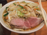 「味噌濃菜麺・麺大盛・野菜大盛+ごはんセット（味噌）」@濃菜麺 井の庄の写真