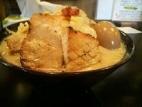 「海と大地+旨玉+焼豚切落し「750円+100円+100円」」@麺や三笑 はじめの写真