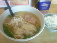 「えび塩ワンタンめん 750円」@ラーメンはまなすの写真