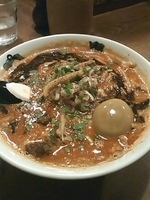 「カラシビ味玉味噌らーめん（カラ普通シビ増し）（麺かため）」@カラシビ味噌らー麺 鬼金棒の写真