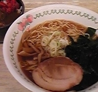 「醤油ラーメン（260円）+ミニカレー（160円）」@獨協大学 学生食堂の写真