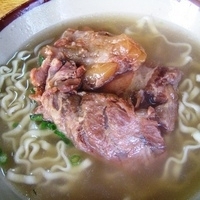 「軟骨そば 500円」@丸安そばの写真