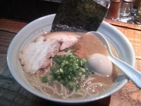 「荒煮干しそば 味玉入り」@煮干し 青樹の写真