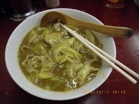 「しゃぶしゃぶ肉と長ネギのカレー南そば」@九州大分ラーメン 麺恋亭 中華街店の写真