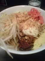 「まぜそば（ショウガ）」@山盛山の写真