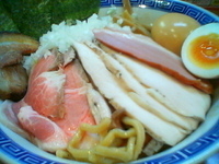 「限定 汁なし鶏白湯（私も知らないwatashi）+HPサービス（」@山勝軒の写真