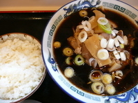 「富山ブラックラーメン（並）+小ライス」@喜八の写真