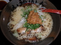 「ラーメン(700円)餃子セット(250円){麺類-50円}」@山神山人 仙台店の写真