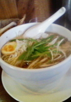 「塩ラーメン大盛り（650円）」@麺家 彩華 池上店の写真