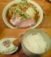 「海老味噌濃菜麺+ミニごはんセット（味噌）」@濃菜麺 井の庄の写真