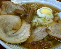 「チャーシューメン（麺硬め）￥550（TJのクーポンで100円引き」@手打ちらーめん 萬福の写真