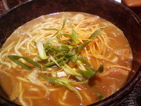 「かれーらーめん+Aセット」@らーめん ムサシの写真