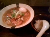 「肉そば （昆布漬け） 950円 + 味玉100円  小ライス付き」@特級煮干そば 凪 西新宿店の写真