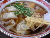 「肉ワンタンメン」@尾道ラーメン 麺一筋 足立竹ノ塚店の写真