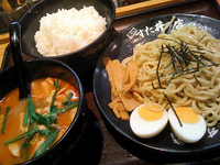 「モッつけ麺（770円）+小ライス（サービス）」@伝説のすた丼屋 品川店の写真