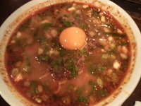 「紅坦々麺」@豆金餃子の写真