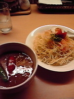 「10月限定 カレーつけ麺0Q10」@らあめん工房 まんぼぉの写真