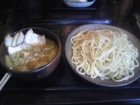 「大判チャーシューつけ麺+味玉」@三ツ矢堂製麺 高田馬場店の写真