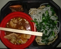 「【花の季】田舎のつけ麺+野菜増量+肉増量」@大つけ麺博 2009の写真