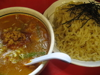 「胡麻カレーつけめん+小ライス（780円+100円）」@桃天花の写真