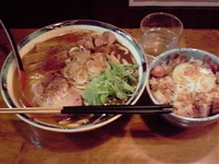 「マルヒらぁ麺￥950 にんにくごはん￥300」@らぁめん 葉月の写真